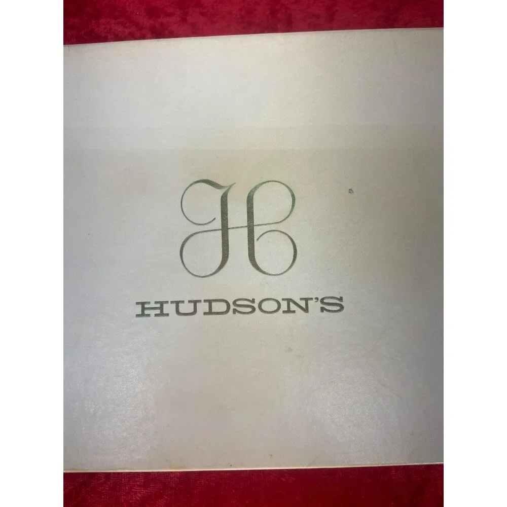 Vintage Hudson's‎ Dept Store Boxed Set Of Black And White Gloves